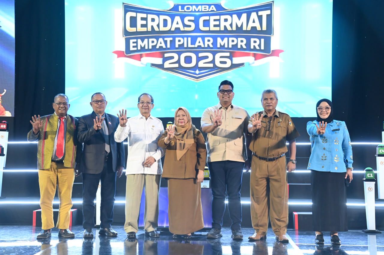 Hadiri Pembukaan Lomba Cerdas Cermat Empat Pilar MPR-RI,Wagub Reny A. Lamadjido Tekankan Sportivitas dan Semangat Belajar