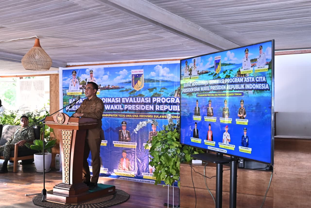 Rakor di Touna,Gubernur Anwar Hafid Tegaskan Asta Cita dan 9 BERANI Harus Bergerak dalam Satu Arah